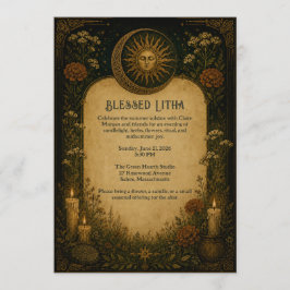 Litha-Feier Paganische Botanik Einladung