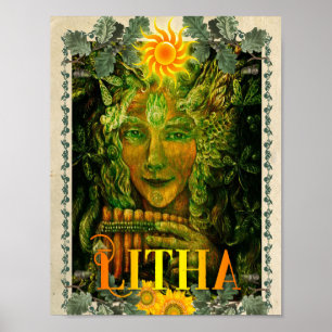 LITHA, SOMMERSOLSTICE WICCAN SABBAT POSTER