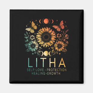 Litha Summer Solstice Mittelsommerrad des Jahres Magnet