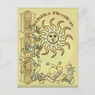 Litha Sun Postcard Postkarte