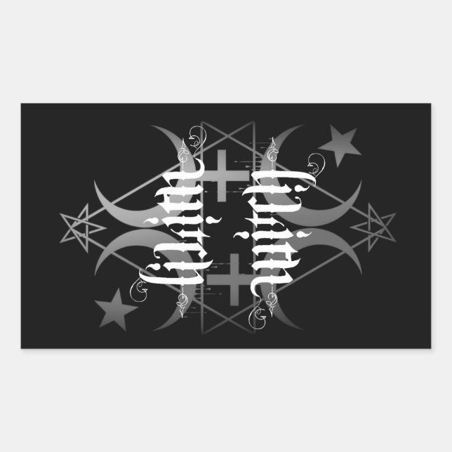 lithaltige, schwarz-weiße Aufkleber (Vorderseite)