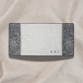 Lithic Record: Personalized Tweed & Blotter Look Schreibtischunterlage