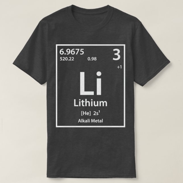 Lithium-Element T-Shirt (Design vorne)