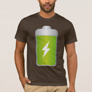 Lithium-Ionen-Akkumulator-Symbol T-Shirt