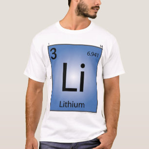 Lithium- (Li)Element-T - Shirt - nur Front