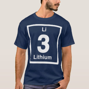 Lithium-Li, Periodische Tischelemente, 3. Geburtst T-Shirt