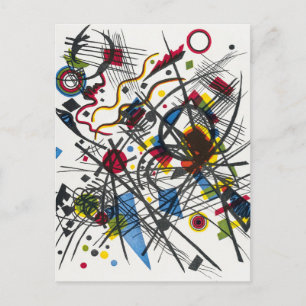 Lithografie für Vierte Bauhausmappe von Kandinsky Postkarte