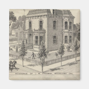 Lithographie von Waldflächen Magnet