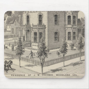 Lithographie von Waldflächen Mousepad