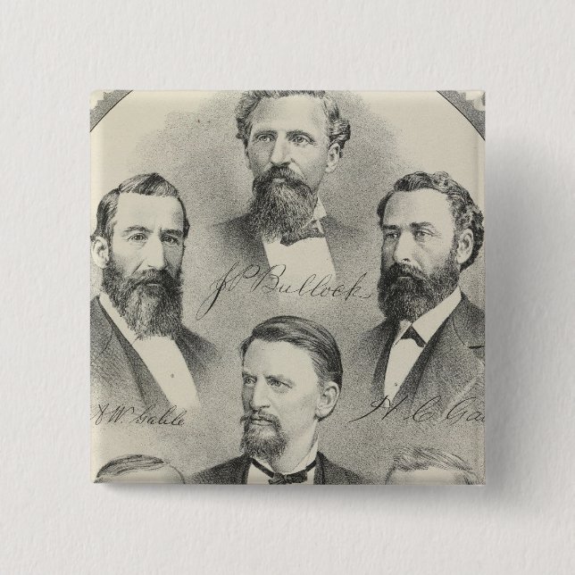 Lithographische Portraits von Yolo Landkreis Button (Vorderseite)