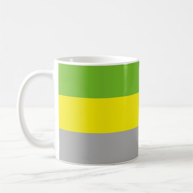 Lithromantische Pride-Flagge Kaffeetasse (Links)