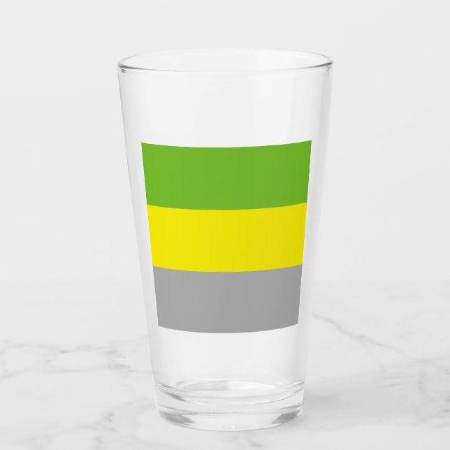 Lithromantische Stolperflagge Glas (Vorderseite)