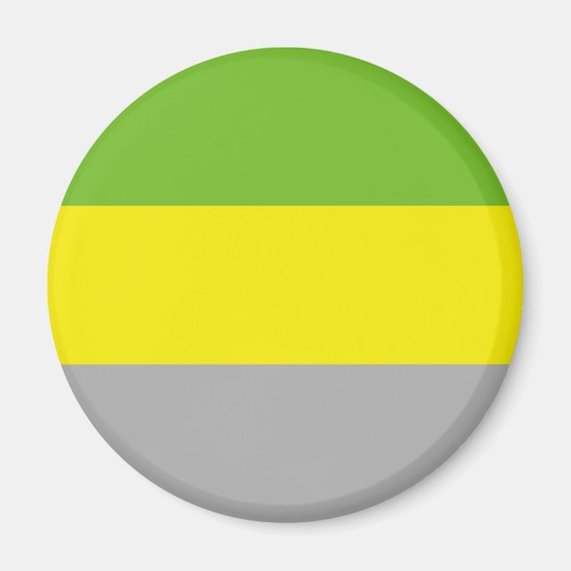 Lithromantische Stolperflagge Magnet (Vorne)
