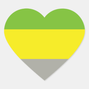 LITHROMANTISCHER STOLZ Herz-Aufkleber