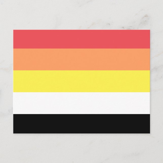 Lithsexual Stolperflagge Postkarte (Vorderseite)