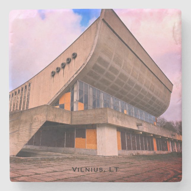 Lithuanian Brutalist Architecture - Vilnius Steinuntersetzer (Vorderseite)