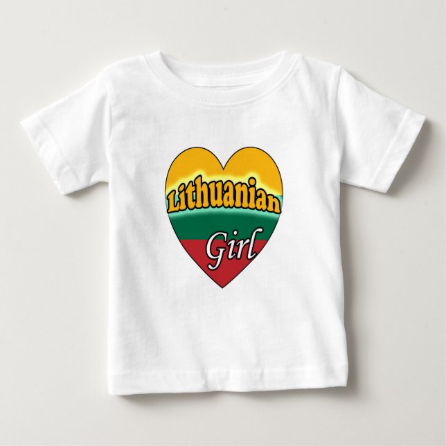 Lithuanian Girl Baby T-shirt (Vorderseite)