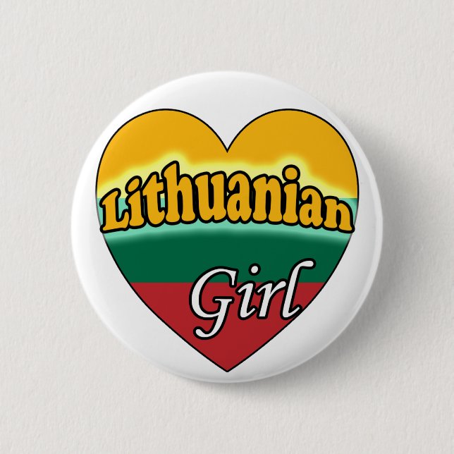 Lithuanian Girl Button (Vorderseite)