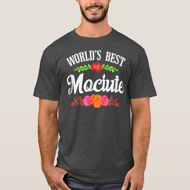 Lithuanian Grandma T Worlds Best Mociute T-Shirt (Vorderseite)