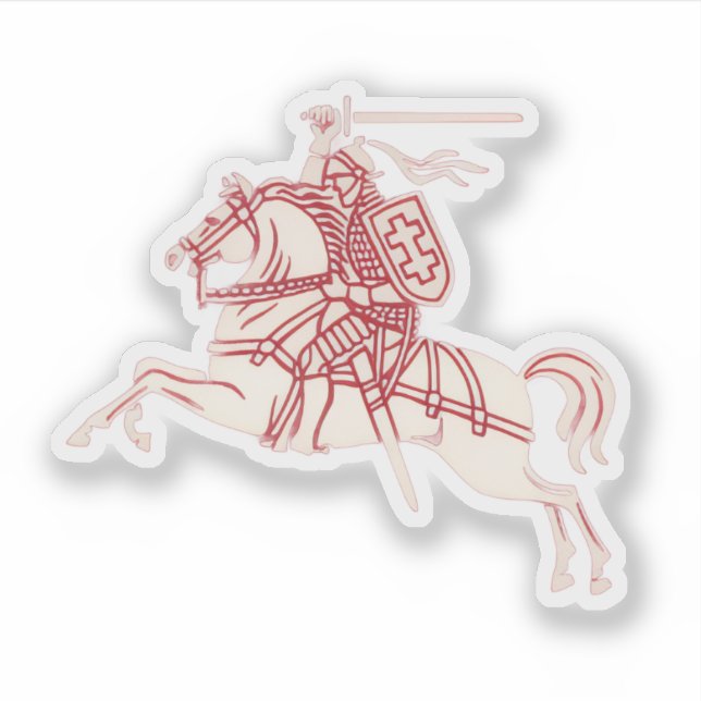 Lithuanian Vytis Aufkleber (Vorderseite)