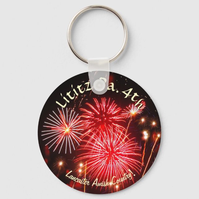 Lititz 4. Juli Schlüsselanhänger (Vorderseite)