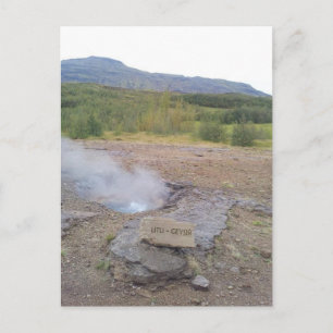 Litli Geysir, Haukadalur, Island Postkarte