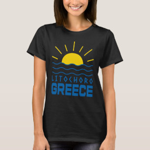 Litochoro Griechenland Sonnenschein und Meereswell T-Shirt