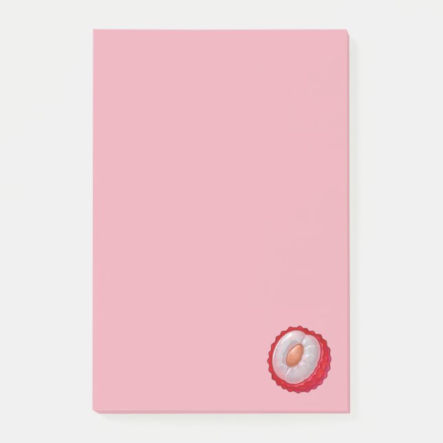 Litschi - Fruchtsammlung - Post-it Klebezettel (Vorderseite)