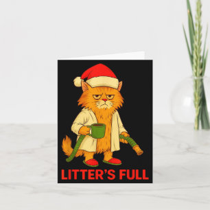 Litter’s Full Cat Parodie-Shirt  Karte