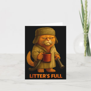 Litter’s Full Cat Parodie T-Shirt  Karte