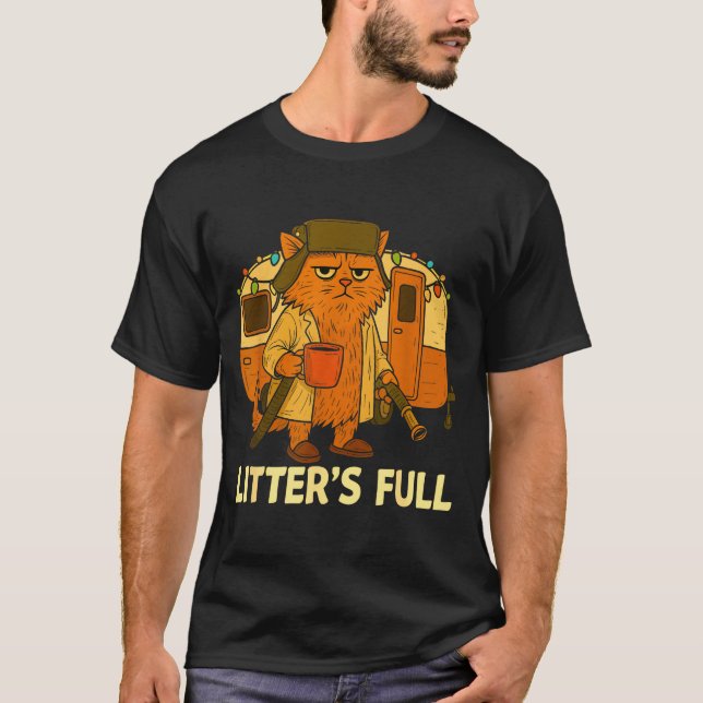 Litter’s Full Cat Parody Shirt Litter’s Full  (Vorderseite)
