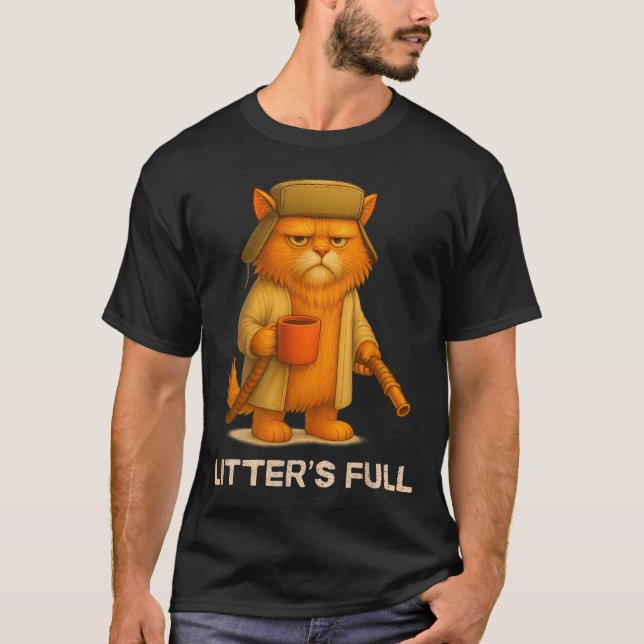 Litter’s Full Funny Cat Parody Lovers Christmas Xm T-Shirt (Vorderseite)