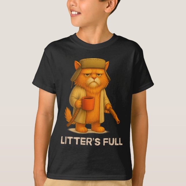 Litter’s Full Funny Cat Parody Lovers Christmas Xm T-Shirt (Vorderseite)