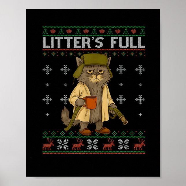Litter's Full Funny Parody Outfit Sarcastic Christ Poster (Vorne)