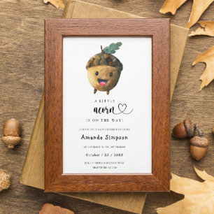 Little Acorn - Fall Baby Dusche Einladung