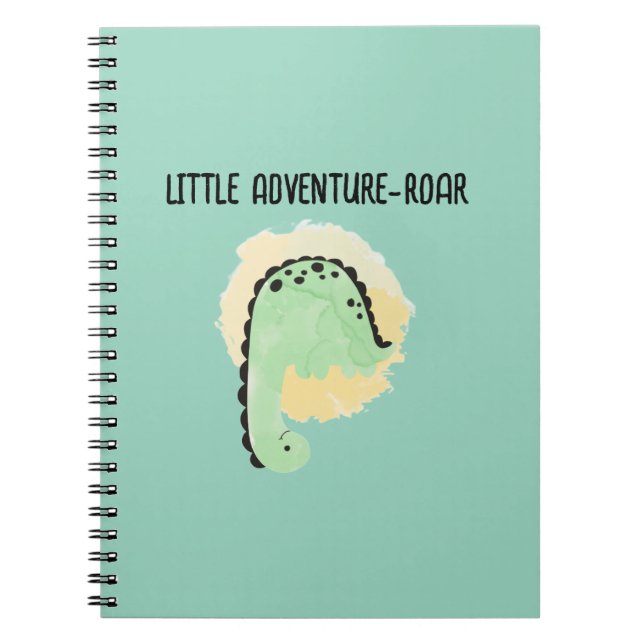 Little Adventure-Roar - Spiral Notepad Notizblock (Vorderseite)