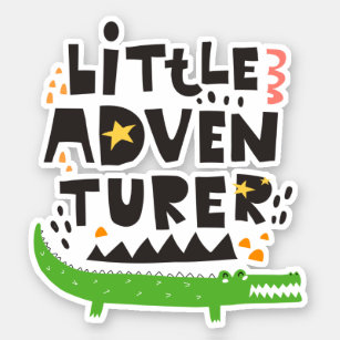 Little Adventurer Alligator Aufkleber