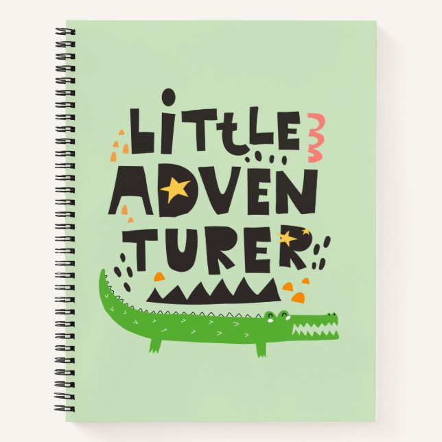 Little Adventurer Alligator Notizbuch (Vorderseite)