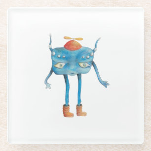 Little Alien Pi Glasuntersetzer