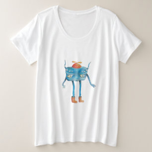 Little Alien Pi Große Größe T-Shirt