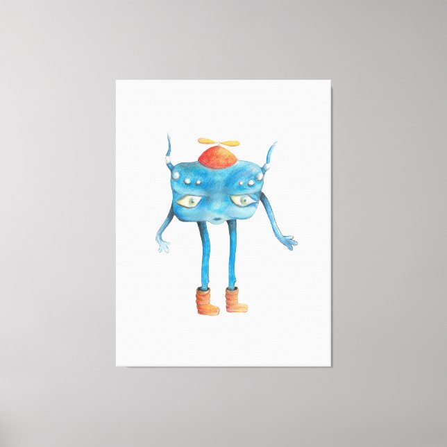 Little Alien Pi Leinwanddruck (Vorderseite)