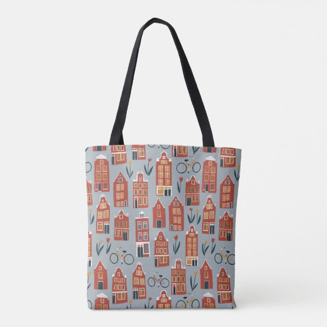 Little Amsterdam Houses Tote Bag (Rückseite)
