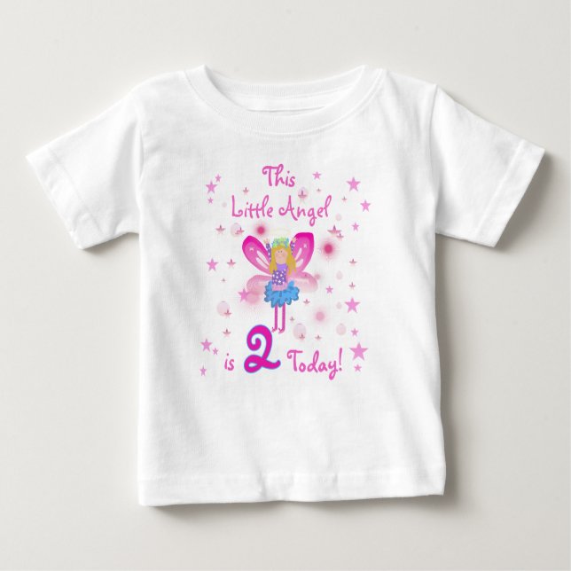 Little Angel 2. Geburtstag Baby T-shirt (Vorderseite)