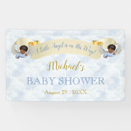 Little Angel Blue Wings Duschbanner Banner