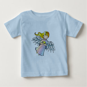 Little Angel Holding Star Onsie Säugling T - Shirt