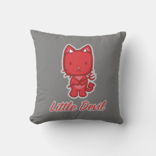 Little Angel, Little Devil Kitty Cat Reversible Kissen