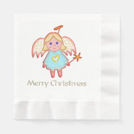 Little Angel Merry Christmas Serviette