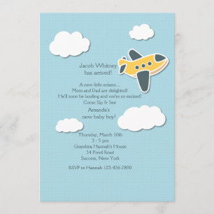 Little Aviator Sip und Siehe Einladung