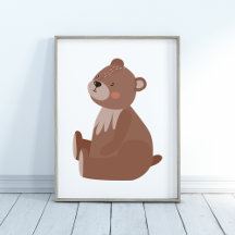 Little Baby Bear Kinderzimmer Poster