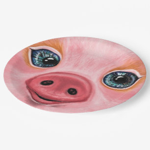 Little Baby Piggy - Lächeln Pappteller